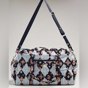 Vera Bradley Anthro Large Miramar Weekender Bag Diamond Patchwork North Star